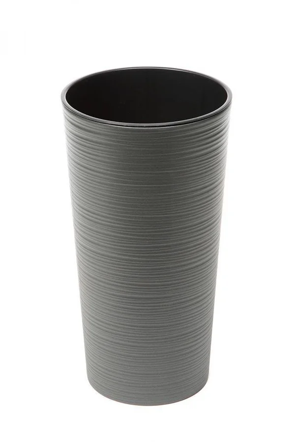 Plastic Flowerpot Lilia 570 mm Dent - Graphite