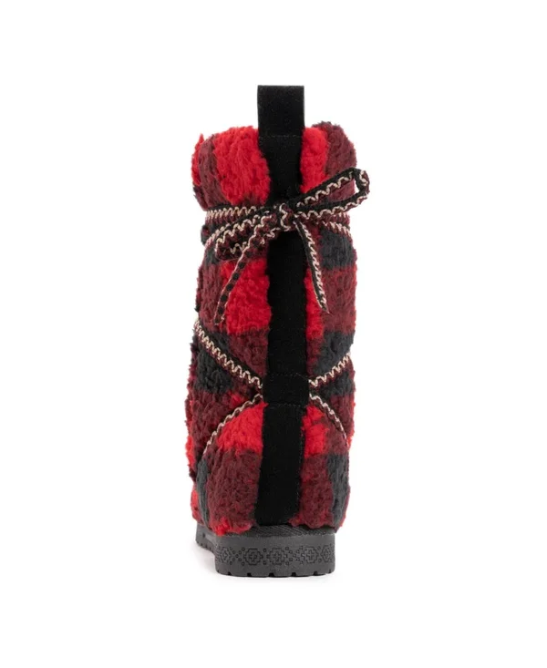 Muk Luks Women's Reyna Boot Red-Black 8