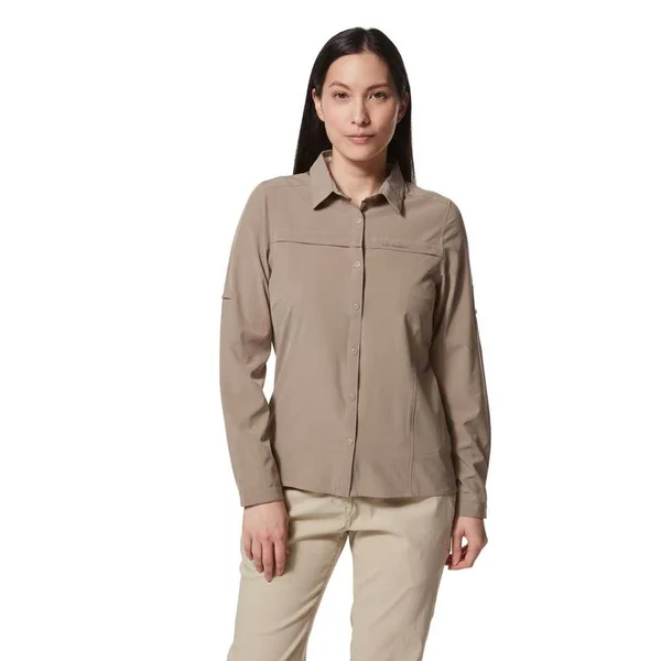 Craghoppers Womens Nosilife Pro Long Sleeve Shirt Mushroom