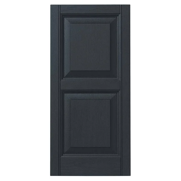 Raised Panel Shutter (Set of 2) Size: 31x22 H x 15x22 W - Color: Dark Spruce