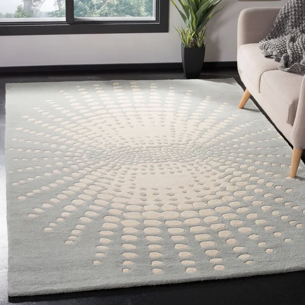 Safavieh Soho Rug SOH769A Blue - Ivory, 6& x 6& Square