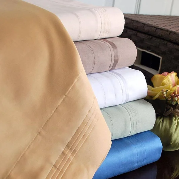 Egyptian Cotton 1500 Thread Count Solid Duvet Cover Set Full/Queen-Gold