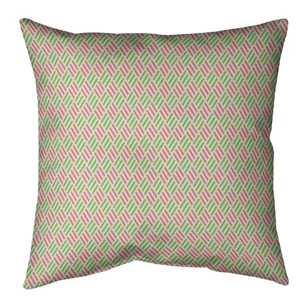 Porch & den Fallatin Stripe Diamonds Throw Pillow - 20 x 20 - Blue & Purple - Linen