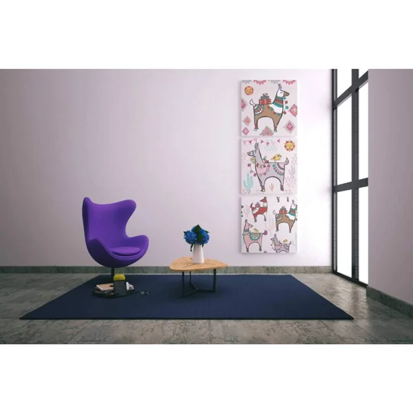 Epic Graffiti Playful Llamas I by Farida Zaman, Giclee Canvas Wall Art, 12x22X12x22 37x22 x 37x22