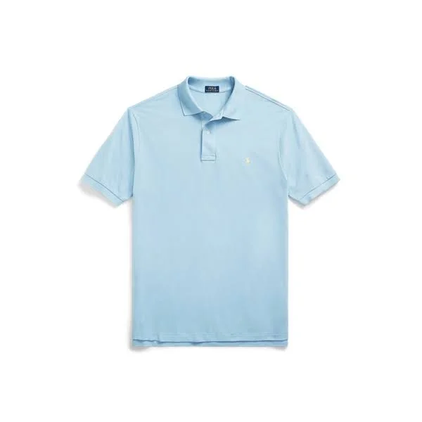 Ralph Lauren Men's The Iconic Mesh Polo Shirt - Size 5X Big in Blue Note