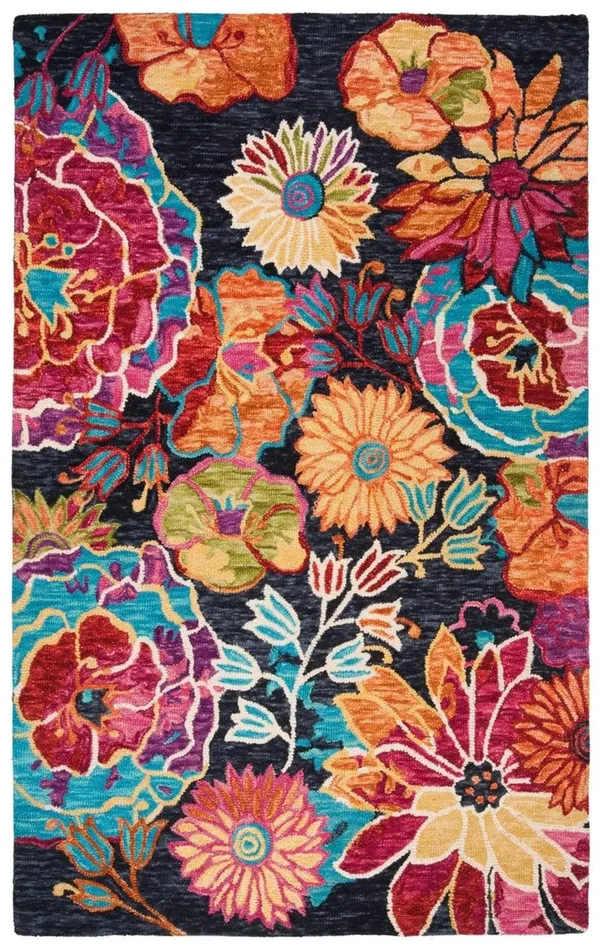 Safavieh Aspen Rug Collection APN520H - Charcoal, Blue - 10& x 14&