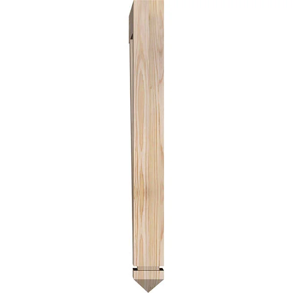 Ekena Millwork BKT04X22X34FST03SDF 3 1/2x22W x 22x22D x 34x22H Funston Arts & Crafts Smooth BRACKET - Douglas Fir