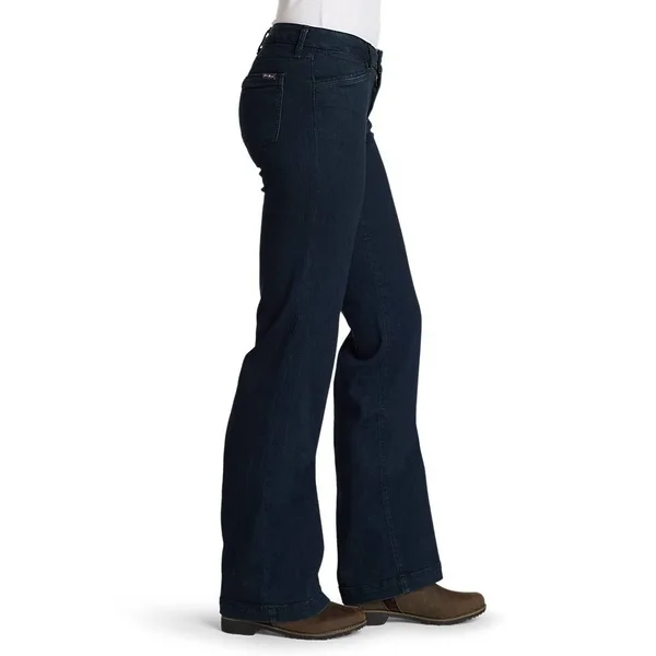 Eddie Bauer Women's Elysian Trouser Jeans - Curvy - Blue - 2