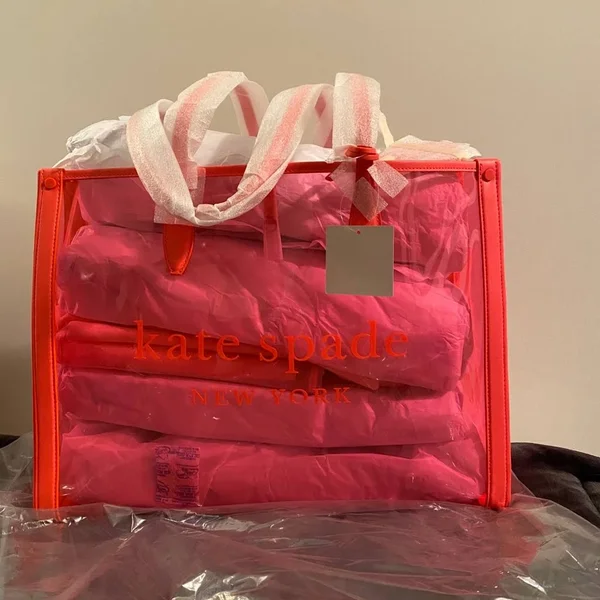 Kate Spade Market See-Through Large Tote, Pink - Handbags & Purses