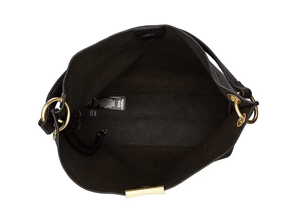 Medium Soft Grain Hobo Leather Bag CANDIEE in Black, Ted Baker Women's