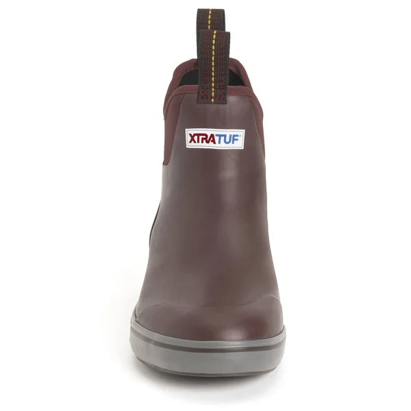 Xtratuf Men's 6 in Ankle Deck Boot Maroon, 13