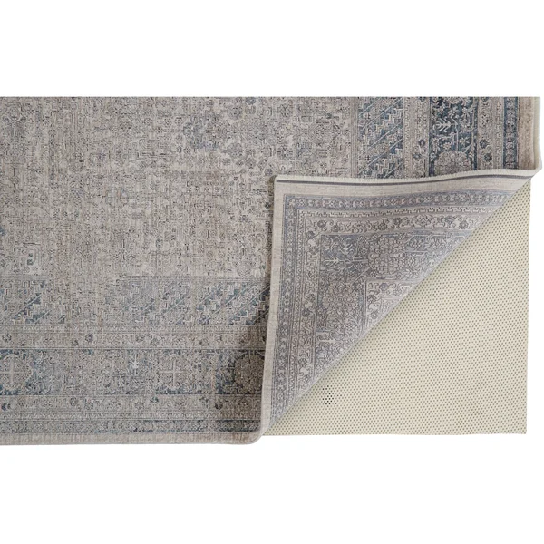 Gilford Rustic Persian Farmhouse Rug, Warm Gray/Blue, 5ft x 7ft - 2in Area Rug, Size: 5' x 7'-2 inch