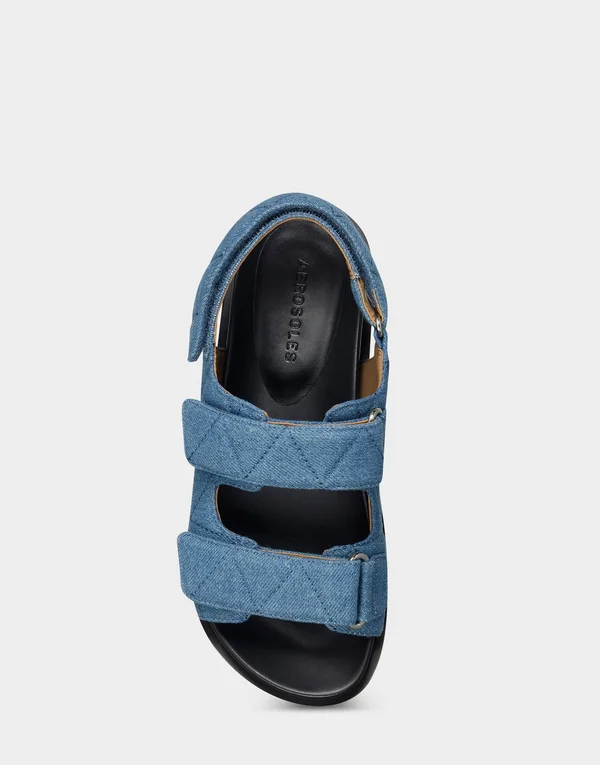 Women's Aerosoles Lamirca Sandal - Blue Denim - Size 8