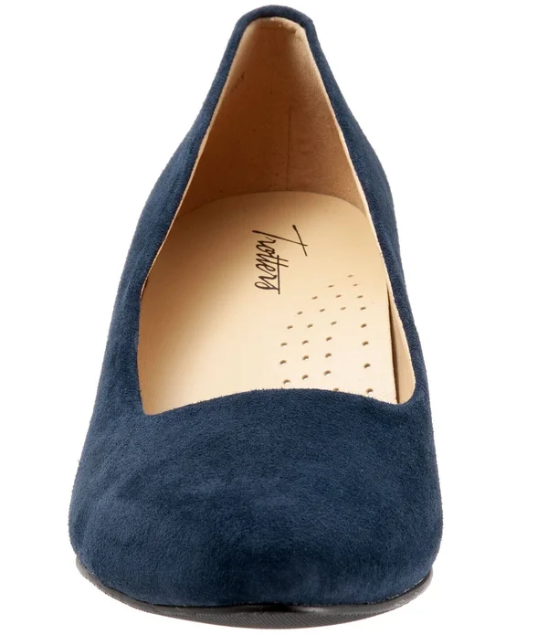 Trotters Kiera Pumps, Women's, Dark Brown Suede, Size: 6