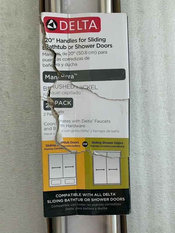 Delta Mandara 20 in. Handle for Sliding Shower or Bathtub DOOR, Nickel