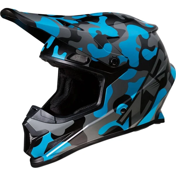 Z1R Rise Camo Offroad Helmet - Blue - Large