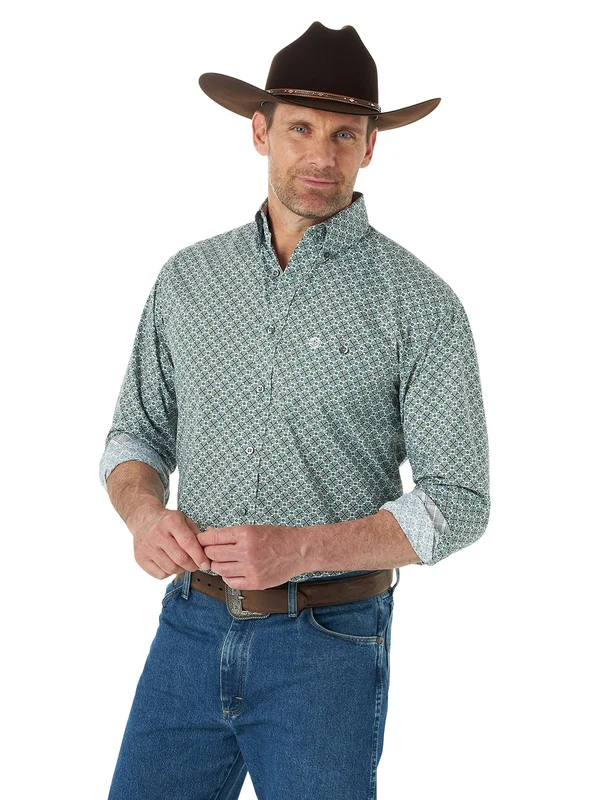 Wrangler Men's George Strait Long Sleeve Button Woven Shirt