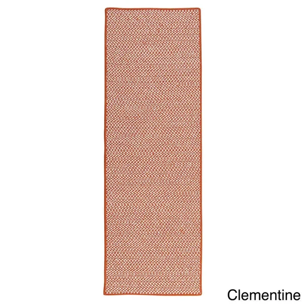 Colonial Mills Crisscross Indoor/ Outdoor Area Rug - Size: 2& x 8& Runner, Blue