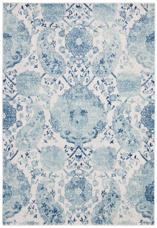 Safavieh Madison MAD600E 5&1x22 x 7&6x22 Cream, Turquoise Area Rug