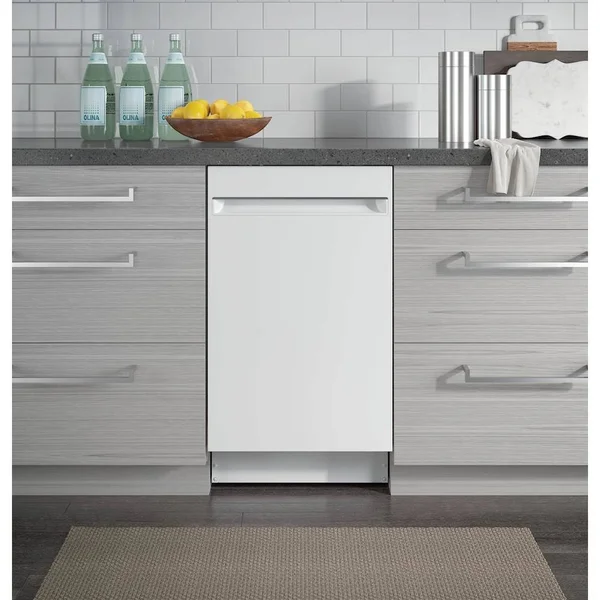 GE Profile PDT145SGLWW Built-In 18x22 Dishwasher - White