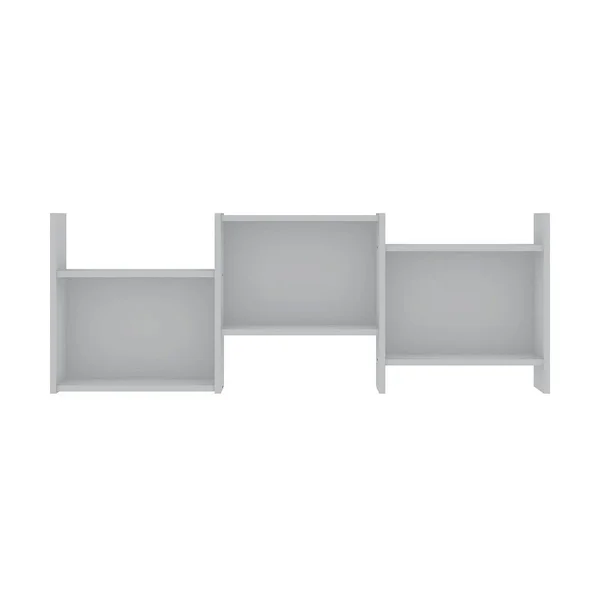 Manhattan Comfort 13PMC1 Hampton Zig-Zag Wall Decor Shelves in White