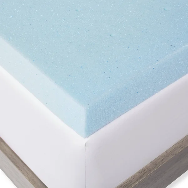 Lucid Comfort Collection 3-Inch Gel Memory Foam Mattress Topper with Premium Waterproof Mattress Protector, Size: Queen