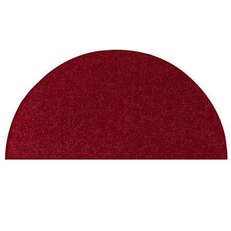 Home Queen Pet Friendly Area Rugs Burgundy - 54 inchx108 inch Half Round - Size: 54 x 108 Half Round, Red