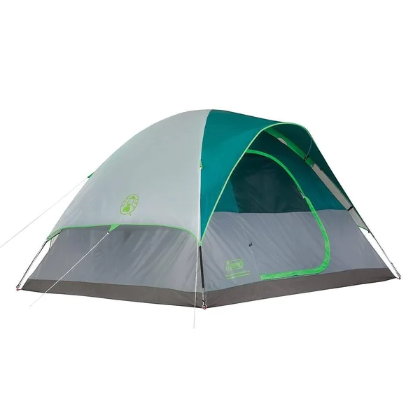 Coleman Rolling Meadows 6 Person Dome Tent, Gray/Light Blue (KM)
