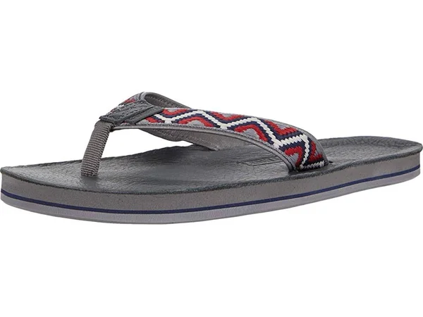 Hari Mari Men's Fields Camino Flip Flop - Unisex 12 - Slate/Multi