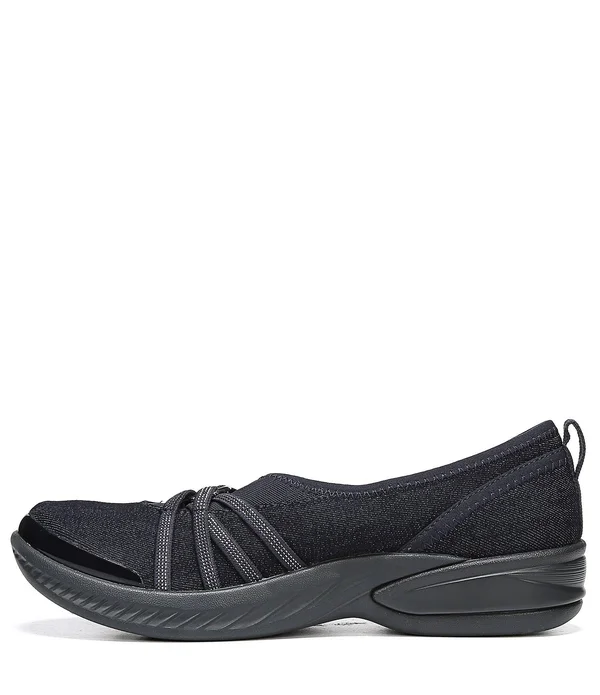 Bzees Women's Niche Slip On, Size: 8, Washed Denim Fabric