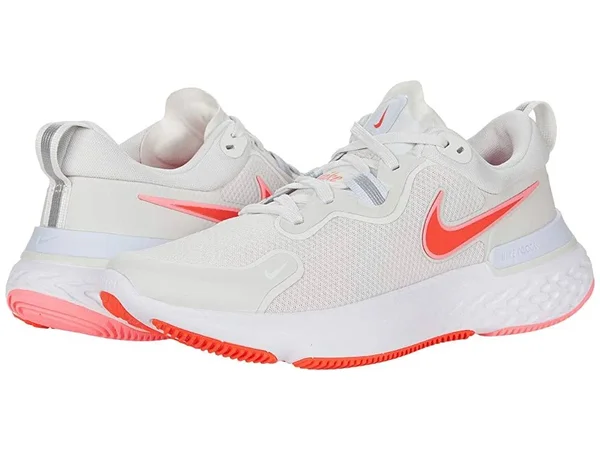 Nike React Miler Running Shoe - Women's Platinum Tint/Bright Crimson, 8.5