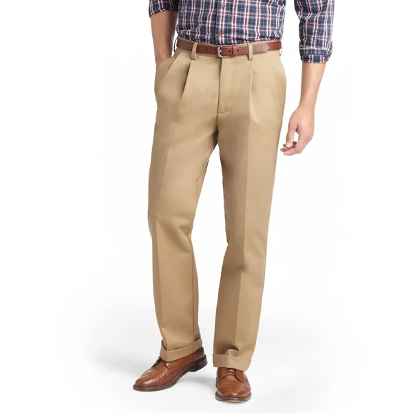 Izod Men's Wrinkle-Free Pleated American Chino Pant