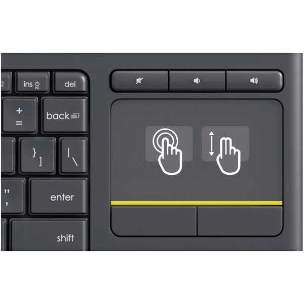 Logitech K400 Plus Wireless Touch Keyboard (French)