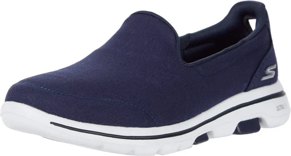 Skechers Women's GOwalk 5 - Fruitful Athletic Shoes - Navy 7.0