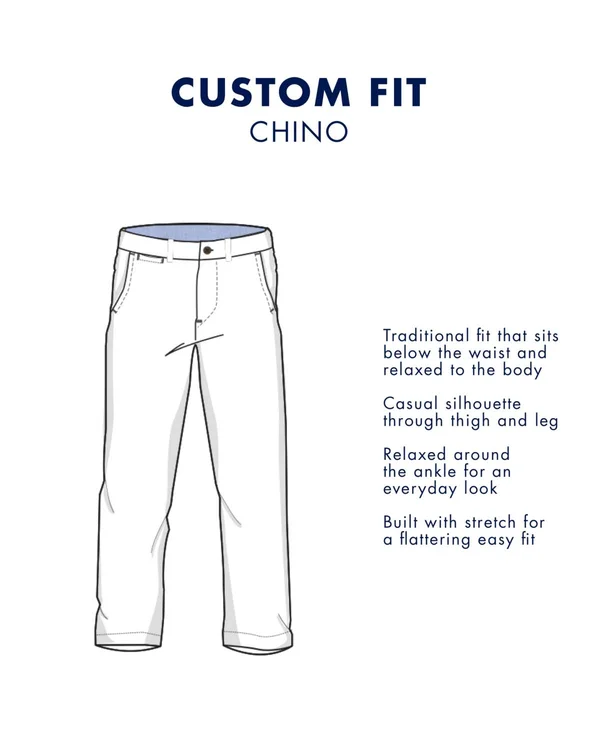 Tommy Hilfiger Men's Stretch Chino Pants in Custom Fit