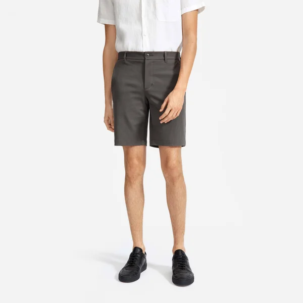 Men's 9x22 Slim Fit Performance Chino Short Shirt by Everlane in Slate Grey, Size 30