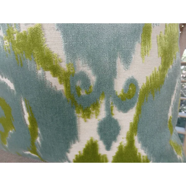 Plutus Velvet Bliss Water Handmade Throw Pillow - Double Sided