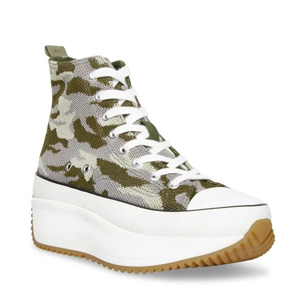 Madden Girl Winnona Women's Platform High-Top Sneakers, Size: 6.5, Green