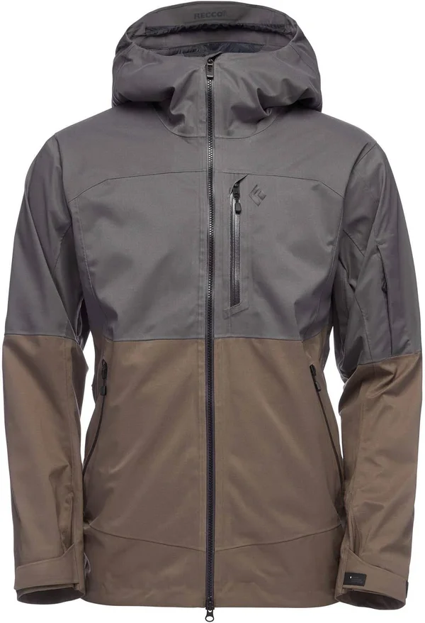 Black Diamond BoundaryLine Mapped Jacket - Men's Anthracite/Walnut, M