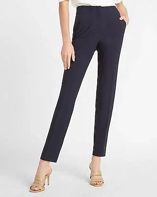 High Waisted Supersoft Twill Pull-On Ankle Pant Blue Women's Xxs