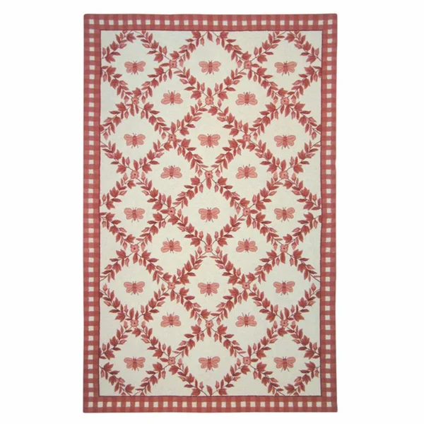Safavieh Chelsea HK55C 8&9x22 x 11&9x22 Ivory, Rose Area Rug