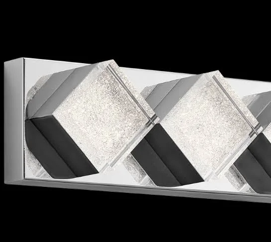 Elan 83714 Gorve LED Vanity Chrome