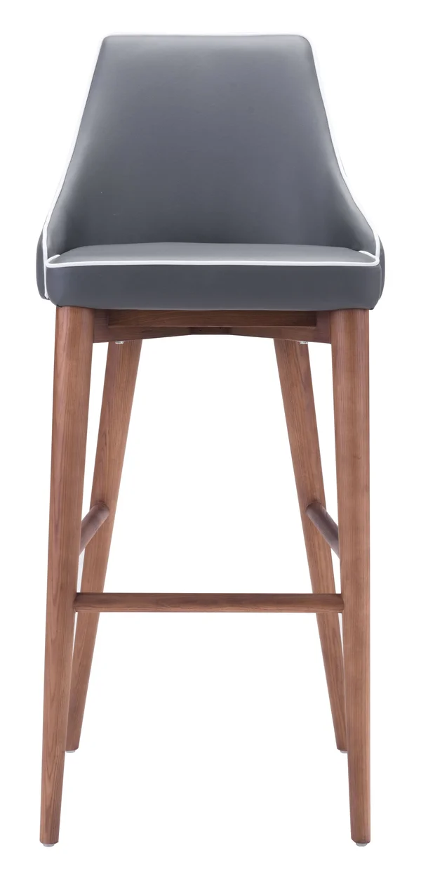 Zuo Modern Moor Dark Gray Bar Chair