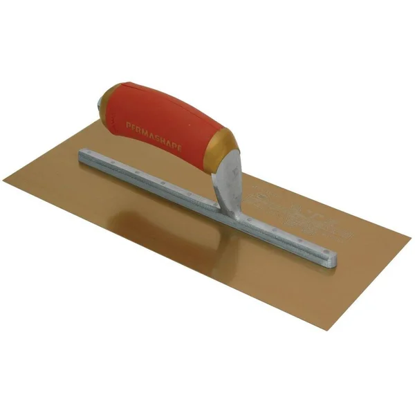 Marshalltown Permashape Broken in Trowel Stainless Steel in Gold - PB4GSD