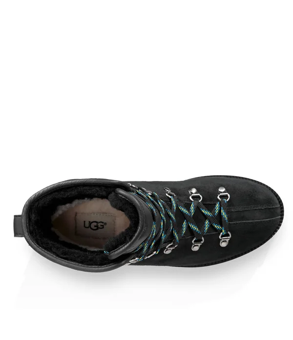 Ugg Birch Lace-Up Boot 8.5 Women's Black
