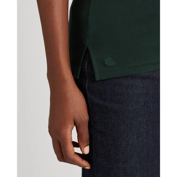 Lauren Ralph Lauren Stretch Boatneck Top - Deep Pine
