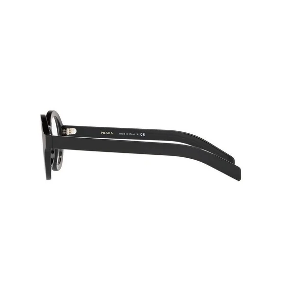 Prada CONCEPTUAL PR01XV Round Eyeglasses For Men - 43-26-145, 1AB1O1-BLACK