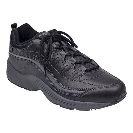 Easy Spirit Roadrun Womens Sneakers, Black, Regular 6 1/2, Athletic Shoes Sneakers, Orthotic Friendly|Removable Sock Liner|C