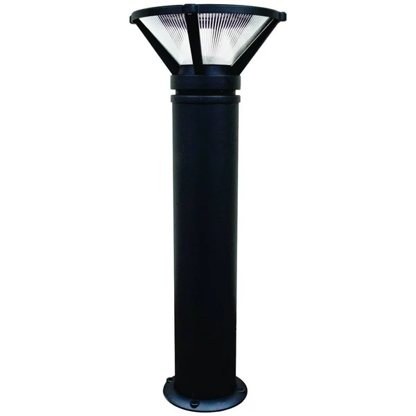 Dabmar Lighting D481-B 13W 120V Powder Coated Cast Aluminum Bollard with S13-GU24 Lamp Black - 40.25 x 15.50 x 15.50 in.