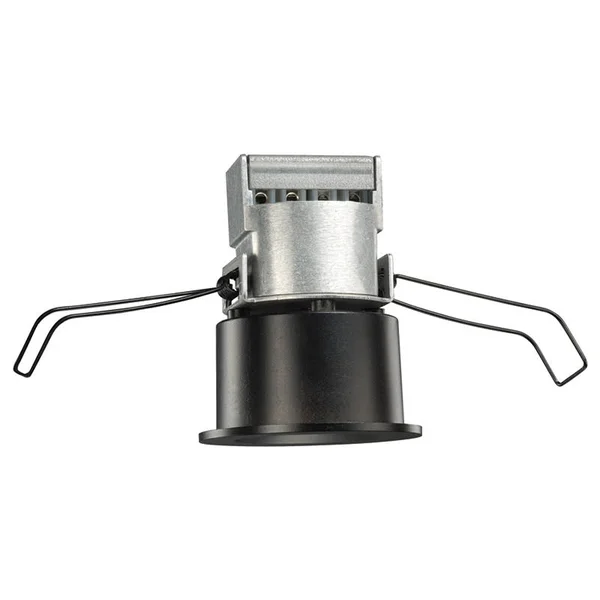 Juno MD1LG2 Sq 03LM 40K 80CRI fl Bl Recessed Lighting 2-1/4x22 Mini LED Square Downlight 4100K Flood Beam Spread - Black Finish